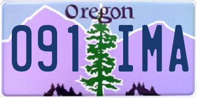 OR license plate 091IMA