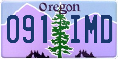 OR license plate 091IMD