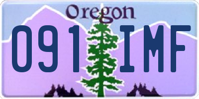 OR license plate 091IMF