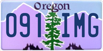 OR license plate 091IMG