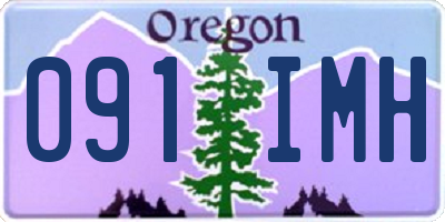 OR license plate 091IMH