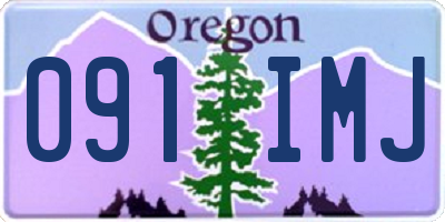 OR license plate 091IMJ
