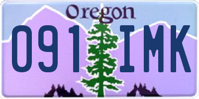 OR license plate 091IMK