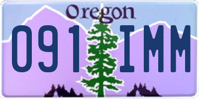 OR license plate 091IMM