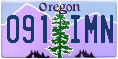 OR license plate 091IMN
