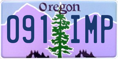 OR license plate 091IMP