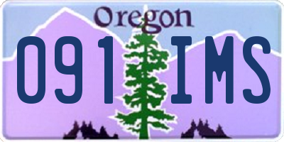 OR license plate 091IMS