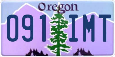 OR license plate 091IMT