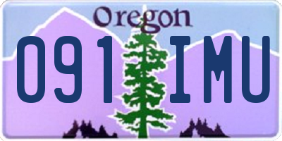 OR license plate 091IMU