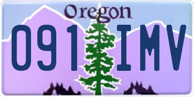 OR license plate 091IMV