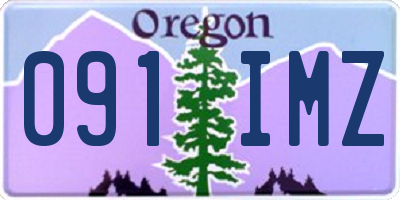 OR license plate 091IMZ