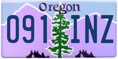 OR license plate 091INZ