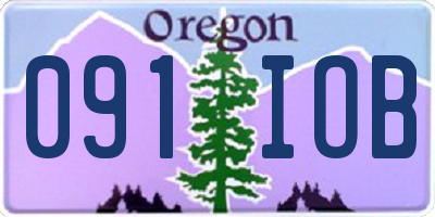 OR license plate 091IOB
