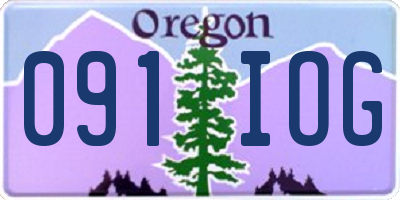 OR license plate 091IOG