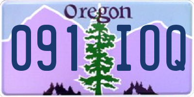 OR license plate 091IOQ