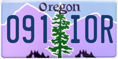 OR license plate 091IOR