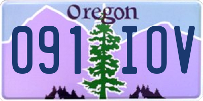 OR license plate 091IOV