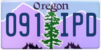 OR license plate 091IPD
