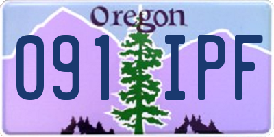 OR license plate 091IPF