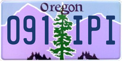 OR license plate 091IPI