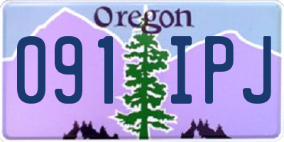 OR license plate 091IPJ