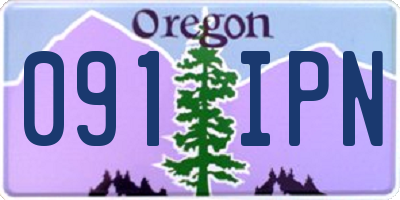 OR license plate 091IPN