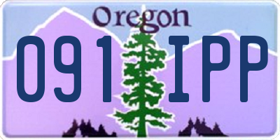 OR license plate 091IPP