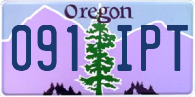 OR license plate 091IPT