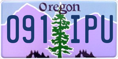 OR license plate 091IPU