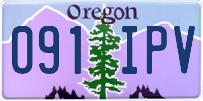 OR license plate 091IPV