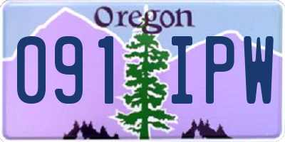 OR license plate 091IPW