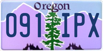 OR license plate 091IPX