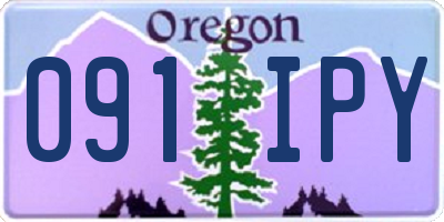 OR license plate 091IPY