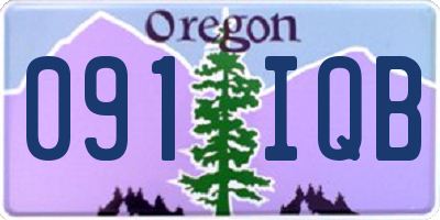 OR license plate 091IQB