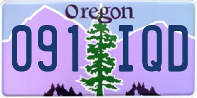OR license plate 091IQD