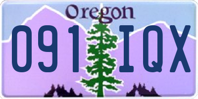 OR license plate 091IQX