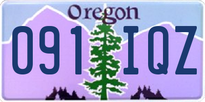 OR license plate 091IQZ