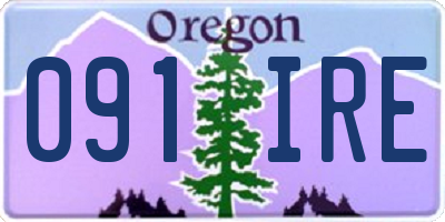 OR license plate 091IRE