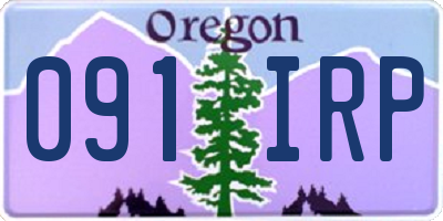 OR license plate 091IRP