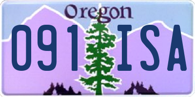 OR license plate 091ISA
