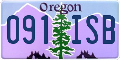 OR license plate 091ISB