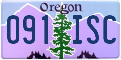 OR license plate 091ISC