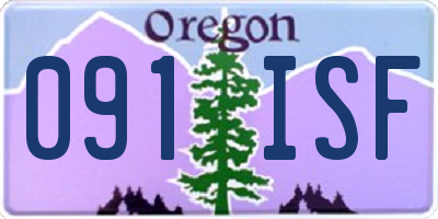 OR license plate 091ISF