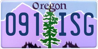 OR license plate 091ISG