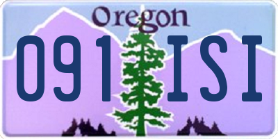 OR license plate 091ISI