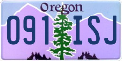 OR license plate 091ISJ