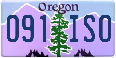 OR license plate 091ISO