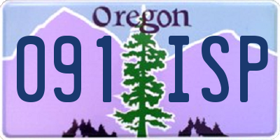 OR license plate 091ISP