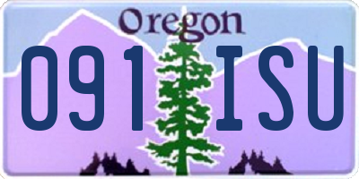 OR license plate 091ISU