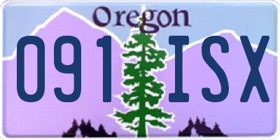 OR license plate 091ISX